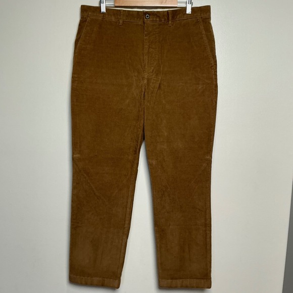 J.Crew Other - J.Crew Corduroy Pants Mens 36x30 Brown Classic Straight Stretch